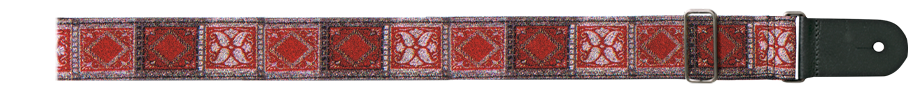 XTR | LS321 | Vintage Jacquard Weave Guitar Strap | Vintage Red/Sepia XTR | LS321 | Vintage Jacquard Weave Guitar Strap | Vintage Red/Sepia
